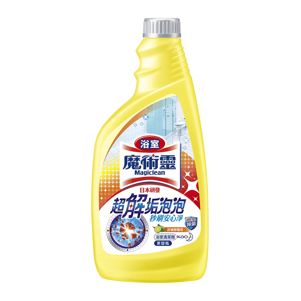 【🔱Jing愛購物小舖🍀】魔術靈 浴室清潔劑 舒適檸檬 噴槍瓶 (500ml) 補充瓶 沒噴頭