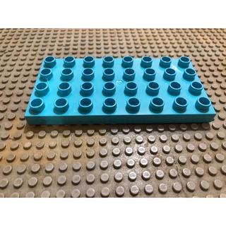 【點點小豆】LEGO 樂高積木 duplo 4x8 水藍色 磚片 底板 磚片 一個 如圖！