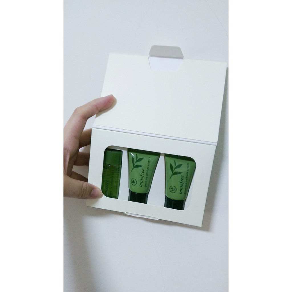innisfree 綠茶超含水護膚體驗組 保濕調理溢&amp;保濕精華&amp;保濕霜