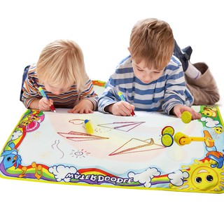 85x65cm 兒童神奇魔法水畫布套餐（加贈3支筆和1套滾輪印章）塗鴉畫畫毯寫字毯 益智早教玩具 寶寶繪畫 現貨