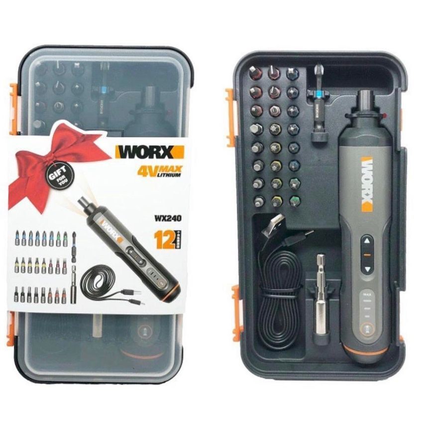 【台南南方】威克士 WORX 起子頭組合 起子機 扭力調節 電量顯示 USB充電 WX240