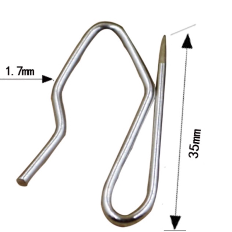 【現貨】不鏽鋼窗簾針 / 加大加粗窗簾勾 / 窗簾S勾針 / 白鐵窗簾鉤 / 白鐵布針 / S型大鉤針 / 430不鏽鋼