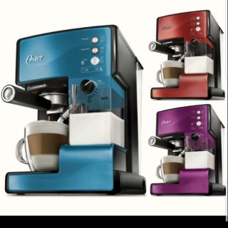 美國OSTER 奶泡大師義式咖啡機PRO升級版 咖啡橘色 二手近全新因換全自動故出售
