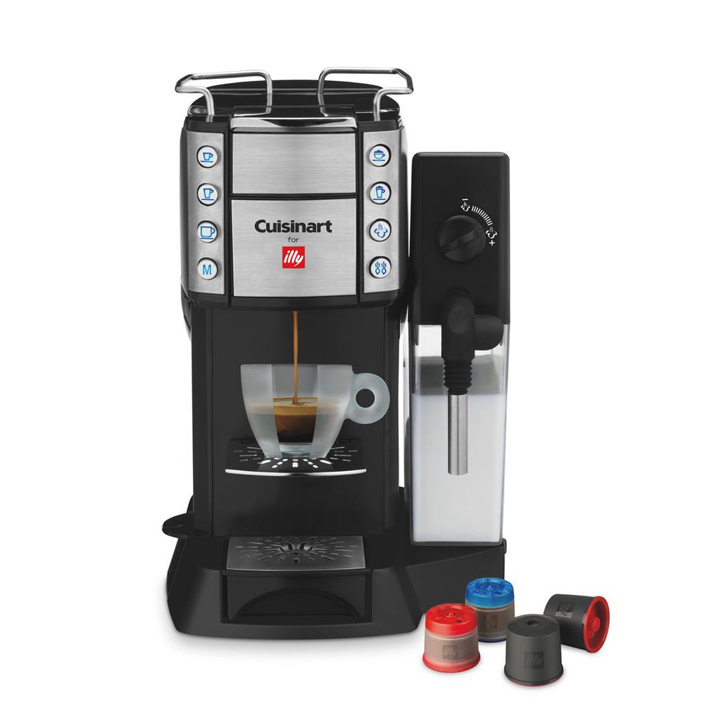 [Cuisinart美膳雅] 頂級Espresso illy膠囊咖啡機 EM-600TWBK