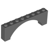 LEGO 樂高 零件 3308 16577 深灰色 拱形拱門磚 1x8x2 6079721 6313652