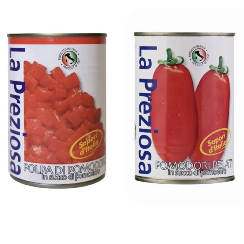咖樂迪 La Preziosa 義大利 番茄罐頭 - 切塊蕃茄罐頭 / 整顆蕃茄罐頭