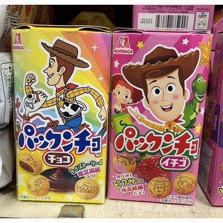 日本 森永 MORINAGA 玩具總動員 巧克力夾心餅乾球 草莓夾心餅乾球