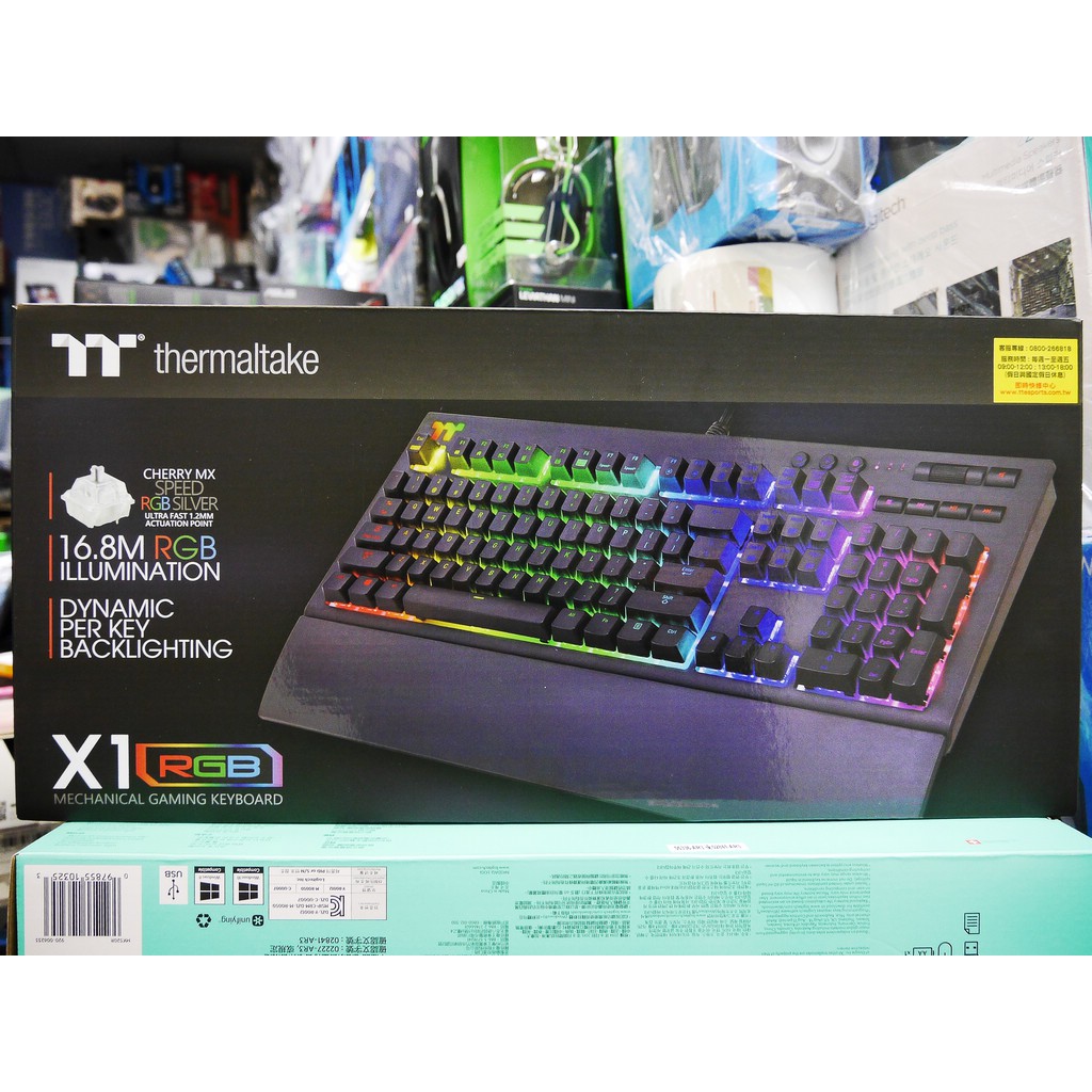 【本店吳銘】曜越 Tt eSPORTS TT Premium X1 RGB Cherry MX 機械式電競鍵盤 青軸銀軸
