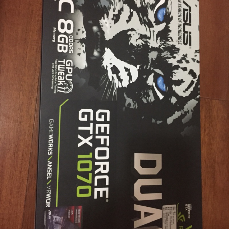 ASUS 華碩 DUAL-GTX1070-O8G 顯示卡 (Nvidia 1070 8G)