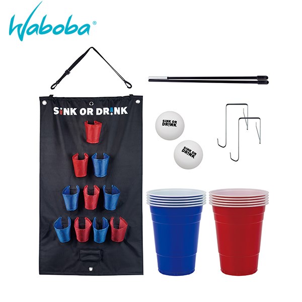 瑞典 WABOBA Sink or Drink 紅藍杯組(10+2)/戶外陸上玩具/露營玩具【露營狼】【露營生活好物網】