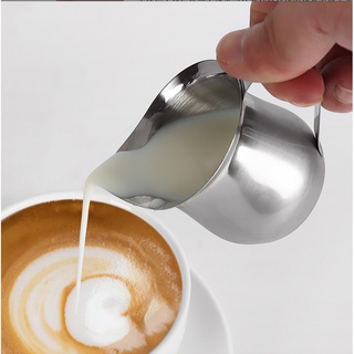 不銹鋼拿鐵藝術水罐牛奶起泡罐咖啡咖啡杯咖啡杯卡布奇諾杯鍋廚房 60ML / 240ML