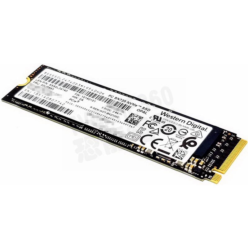 100%正規品 SSマート  店Western Digital CL SN720 1TB M.2 2280 PCIe 3.0 x4 NVME  SSD