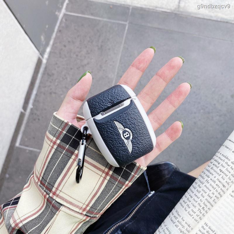 熱賣 現貨 免運費☋♈個性創意賓利車鑰匙AirPods1/2代蘋果藍牙保護套蘋果Pro3代硅膠軟