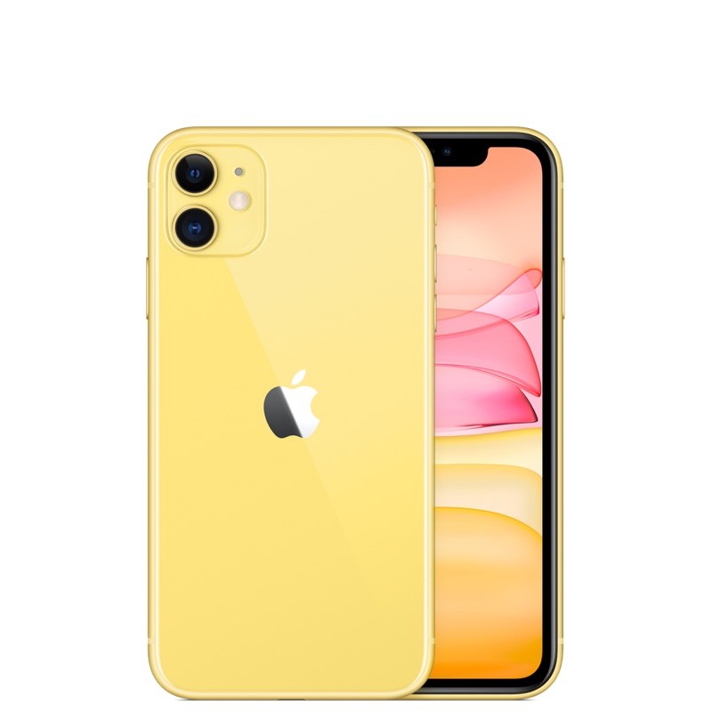 少見可雙實體卡黃色蘋果iphone 11 128G 電池健康度76% 外觀9成新 建議西門自取驗機