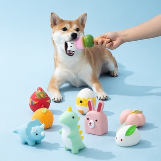 卡通造型乳膠發聲玩具 中小型犬磨牙互動玩具