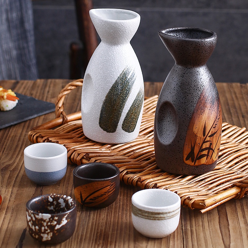 幕末京焼名工 宮田亀寿作 銚子(一対)水注 酒器 共箱 茶事/茶道具