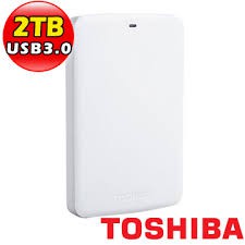 【TOSHIBA】黑靚潮 白靚潮 2TB USB3.0 2.5吋行動硬碟(A2) 2.5" 二手