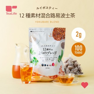 【TeaLife】提來福 12種素材混合路易波士茶100包 南非國寶茶 日本直送 無咖啡因 博士茶 健康茶 養生養顏