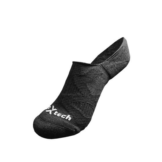 【EGXtech 衣格服飾】強化穩定壓縮隱形襪(2X-黑)｜專業防護 腳踝保護 吸濕排汗