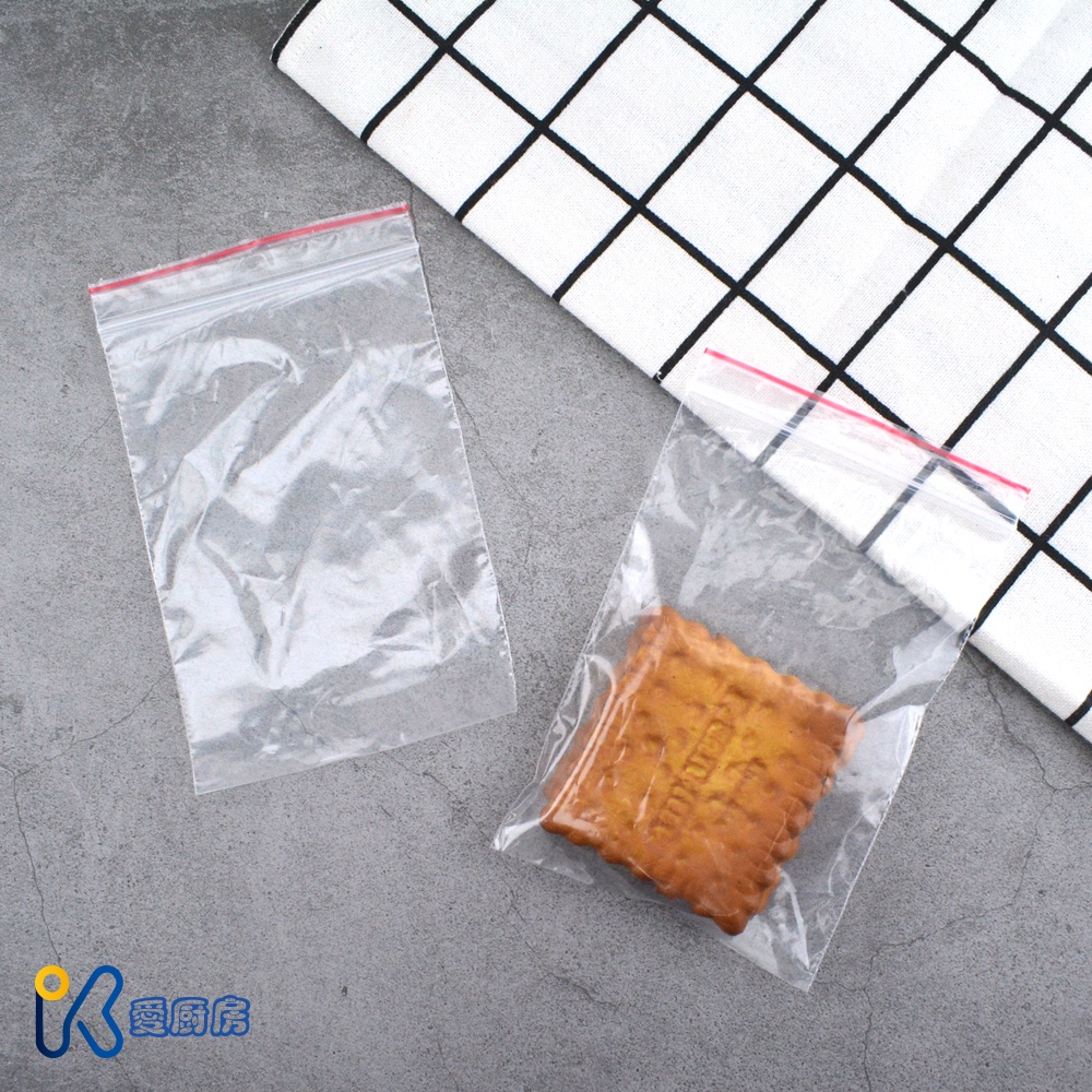 愛廚房~台灣製造 PE 夾鏈保鮮袋  4號-9號 100入  可冷藏/冷凍 透明 夾鏈袋 保鮮袋