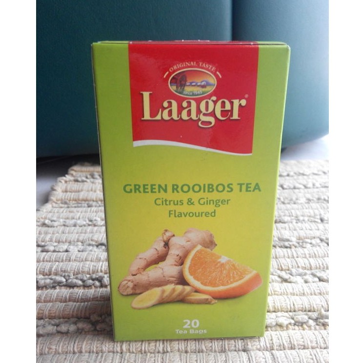 南非國寶茶 綠茶 Laager - Green Rooibos tea 柑橘薑口味 (20小包)