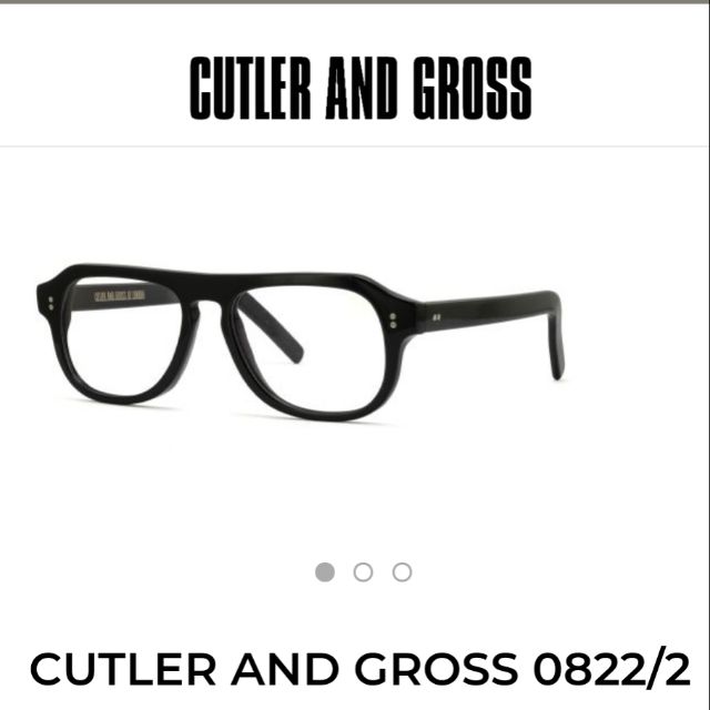 金牌特務CUTLER AND GROSS 0822/2金士曼原廠眼鏡