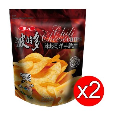 『限購三組』 華元 波的多洋芋片-辣起司口味153g x 2入