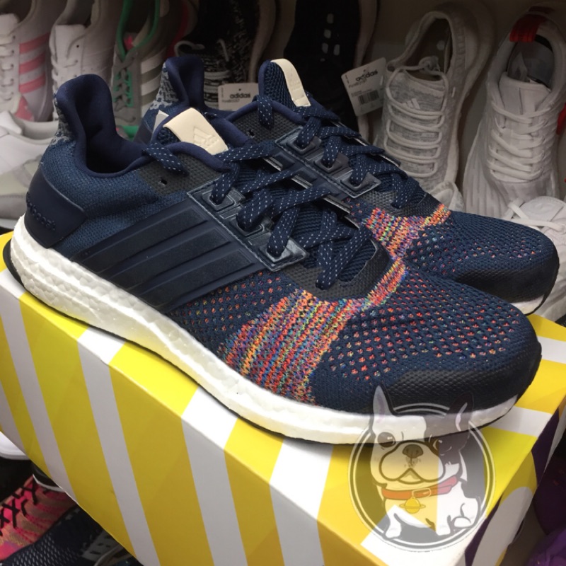 ADIDAS ULTRA BOOST ST Ltd Navy 海軍藍 彩虹 編織 馬牌大底