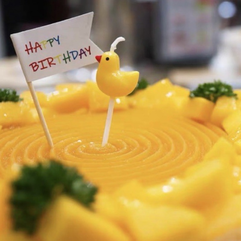 ［現貨］韓國ins風 黃色小鴨 / 小雞愛心 造型蛋糕蠟燭～生日 慶生 裝飾 儀式感