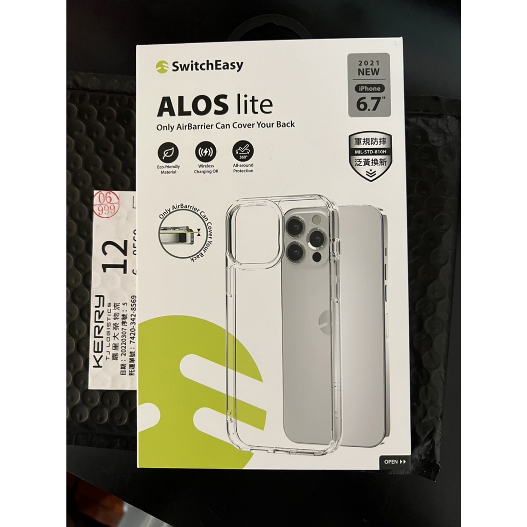 Switcheasy 美國魚骨 Iphone 13 pro max Alos lite 軍規防摔透明殼 (保固內)