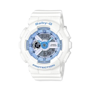 CASIO Baby-G BA-110BE-7A 經典雙顯女錶(海洋藍)