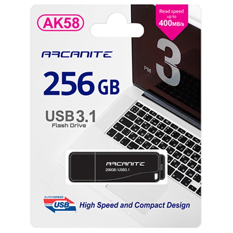 【ARCANITE】AK58 USB 3.1 Gen1 256GB高速隨身碟