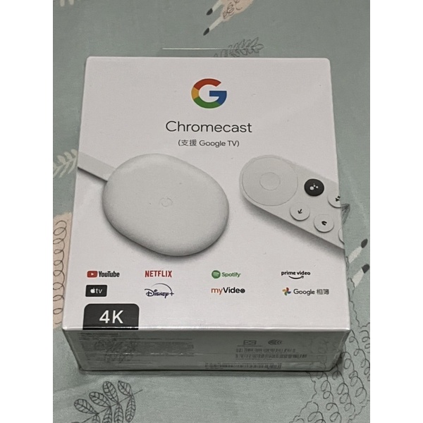 Google Chromecast 4代 媒體串流播放器 Google TV 4K 電視棒！全新未拆封！台灣公司現貨！