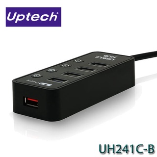 【3CTOWN】含稅 UPMOST 登昌恆 Uptech UH241C-B USB3.0 Hub集線器 4+1 Port