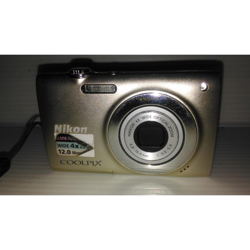 NIKON COOLPIX S2500數位相機 鏡頭故障 零件機 無電池