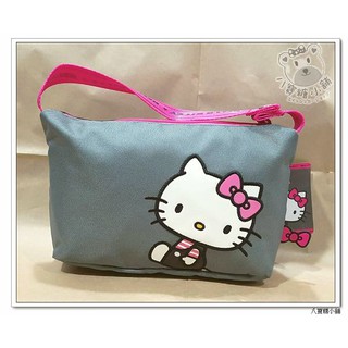 手提包 Hello KITTY 凱蒂貓 化妝包 雙層小物收納包 時尚魅力款 Sanrio 可愛現貨 ~ 八寶糖小舖