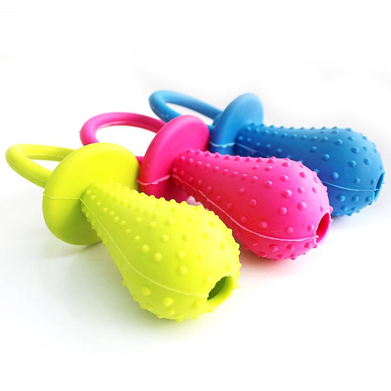 【PetBaby寵物精靈】狗狗磨牙玩具 奶嘴造型狗狗玩具 狗狗玩具啃咬磨牙潔齒 小大號TPR橡膠奶嘴