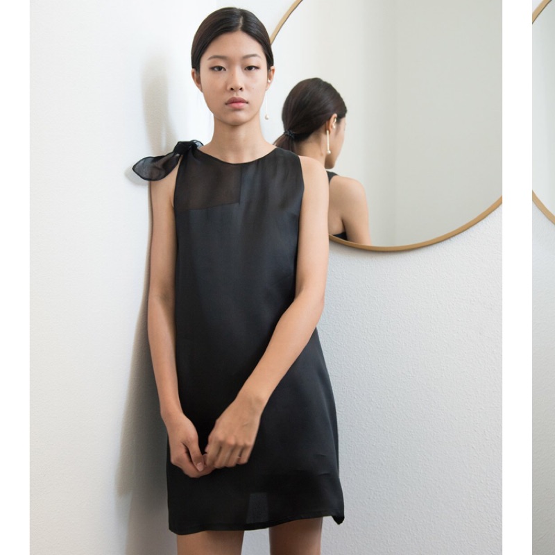 Mute by JL的全新黑色設計感洋裝 蝦皮購物