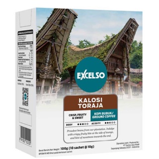 現貨～EXCELSO卡洛西托拉加咖啡粉Kalosi Toraja 10x10g