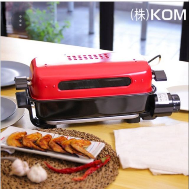 【KOM】日式萬用燒烤器-經典紅(燒烤神器)