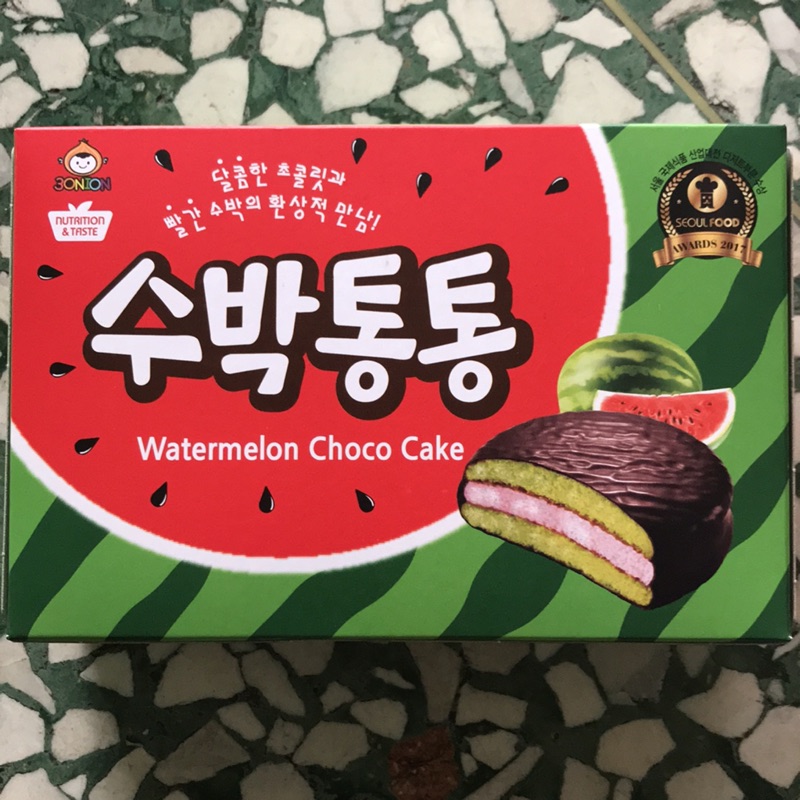 韓國西瓜咚咚巧克力派 29gx4入