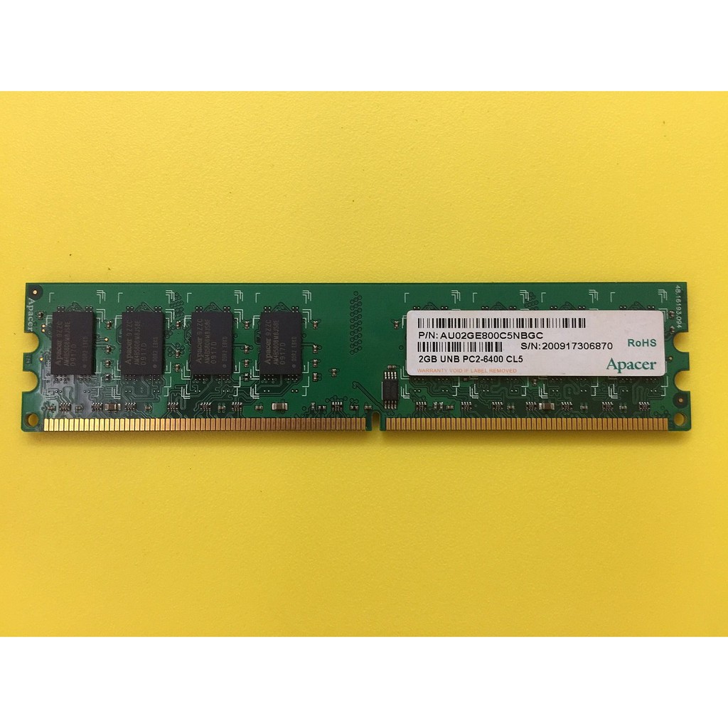 APACER 宇瞻 DDR2-800 2G 記憶體(中古良品)