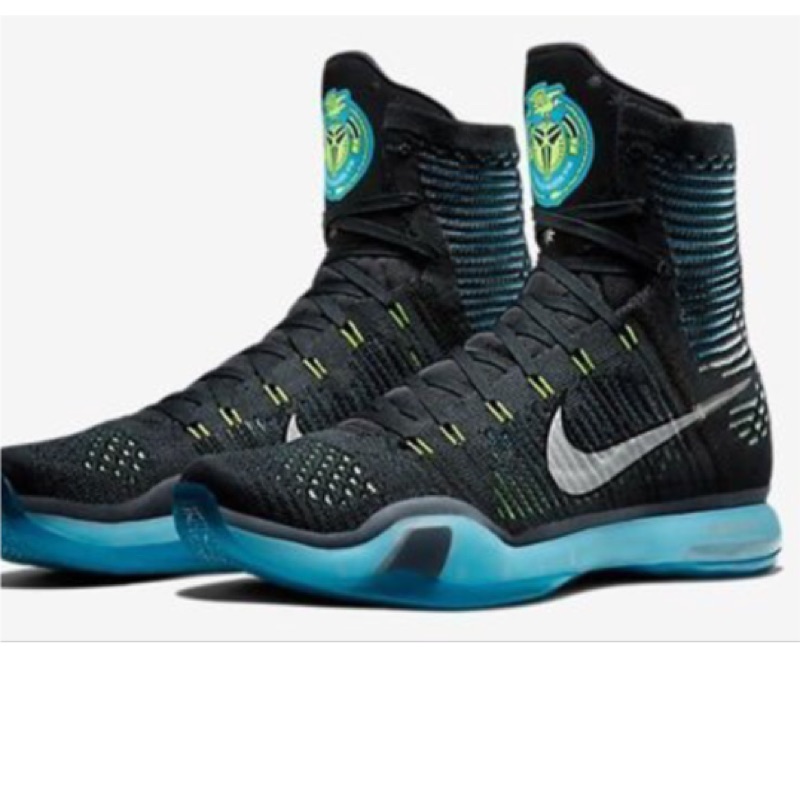 Kobe X 10 elite 高筒 黑藍 US11