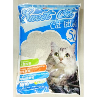 優旺寵物(7包合購賣場)Sweet Cat檸檬香性 5L(約4.2公斤(細砂細貓砂/細沙/細礦砂/不規則細砂)
