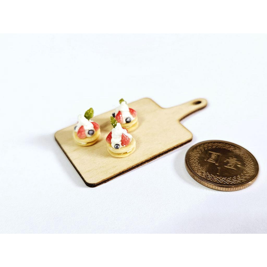 【袖珍屋】奶油莓果鬆餅蛋糕模型(單入)