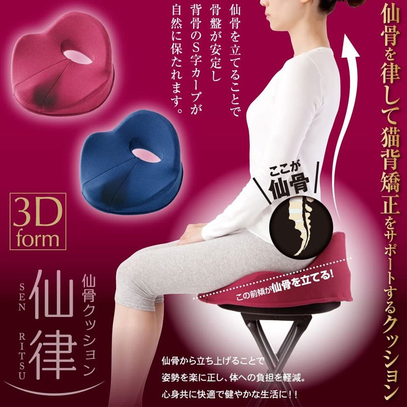 日本美臀坐墊尾椎骨減壓椅屁墊孕婦腰痛糾正骨盆坐姿久坐不累神器 蝦皮購物