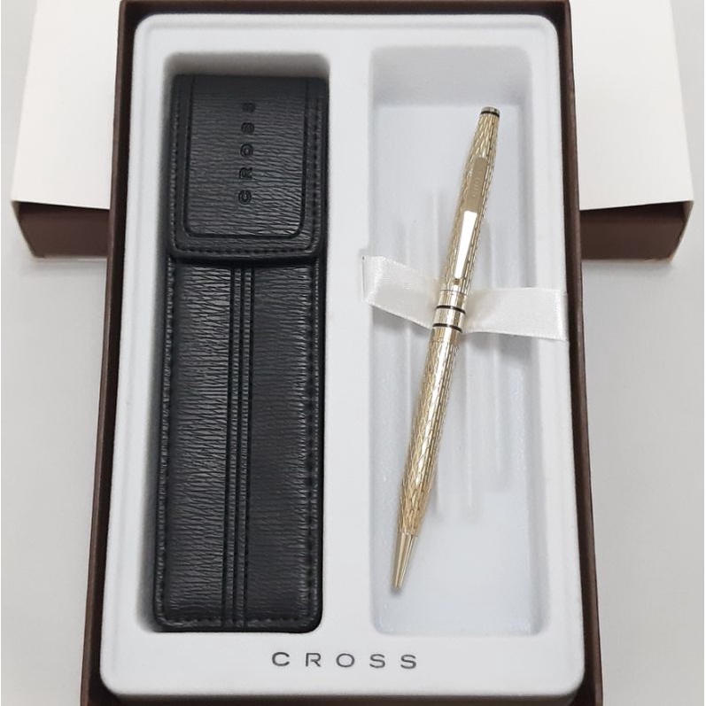 瑞泰爾的柏森 CROSS 古典系列纖細金原子筆 筆套禮盒