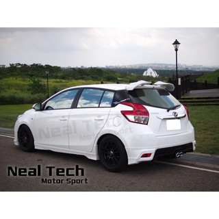 全新含烤漆yaris Rf 天使尾翼空力套件改裝後擾流14年15年16年17年18年大鴨abs材質 蝦皮購物