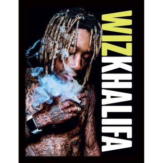 【威茲·哈利法】Wiz Khalifa 吞雲吐霧 40x30 海報含框