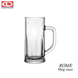 【泰國LUCKY】ROME MUG 啤酒杯 360mL 有把啤酒杯 飲料杯 玻璃杯